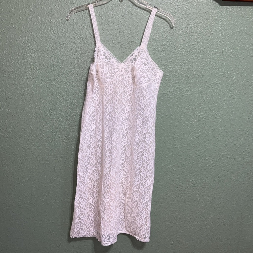 Vintage 60s Lace Slip dress Floral Dress St Michael - Picture 2 of 8